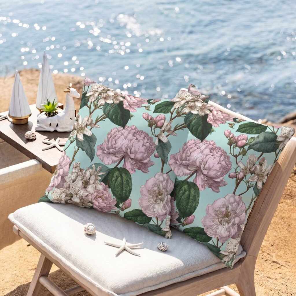 These Pillows Will Make You Take Coffee Outside Every Day tiffany outdoor pillow sea view
